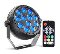 Wrtysully Luz Estroboscópica Navideña, Luces Estroboscópicas con Control Remoto RGB de 10 W, Luz Estroboscópica LED Inalámbrica para Escenario, Baile, Boda