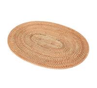 Wrtysully Manteles Individuales Tejidos de RatáN, Manteles Redondos Ovalados, Mantel Individual Antideslizante Resistente Al, Mantel Individual Multiusos Natural 30X40Cm