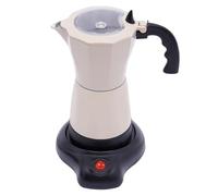Wrtysully Máquina de Espresso de Estufa con Placa Calefactora Eléctrica Cafetera de Espresso para Cocina de Inducción Espresso 6 Tazas Enchufe Europeo