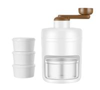 Wrtysully Máquina Trituradora de Hielo Trituradora de Hielo Portátil con 3 Bandejas de Cubitos de Hielo para Uso Doméstico Al Aire Libre