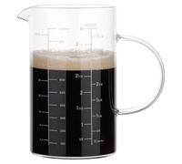 Wrtysully Medidora de Vidrio, Aislado, en Forma de V, Medidora de Vidrio de Borosilicato, 1000 Ml, 1 Litro, 4 Tazas