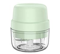 Wrtysully Mini Picadora de Alimentos EléCtrica InaláMbrica de 100 Ml, Batidora de PortáTil USB, Prensa, Picadora, Procesador para Cebolla, Fruta, Carne, Verde