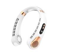 Wrtysully Mini Ventilador Portátil para Colgar en el Cuello,Ventilador Eléctrico Sin Aspas,Ventilador con Banda para Cuello,Enfriador Aire,Ventiladores Eléctricos Recargables por USB,