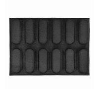 Wrtysully Molde de Pan FrancéS Perforado Antiadherente con Forma de de Silicona, Moldes para Perros Calientes, Moldes para Pan de Molde para Pan