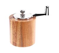 Wrtysully Molinillo de Pimienta, Molinillo de Pimienta de Madera con Manivela Manual con Manejar CláSico y Rotor de CeráMica Ajustable
