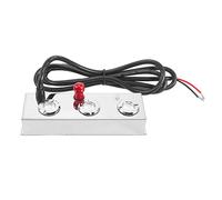 Wrtysully Nebulizador ultrasónico de 3 Cabezales Fogger Humidificador de Acero Inoxidable Aeromist Hidroponía Nebulizador Fuente de Agua Estanque Atomizador