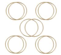 Wrtysully Paquete de 10 Anillos de Metal Dorados de 3 Pulgadas para AtrapasueñOs y Aros de Macramé para AtrapasueñOs y Manualidades
