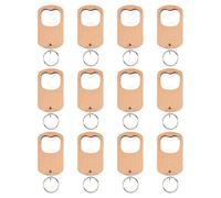 Wrtysully Paquete de 12 Abridores de de Madera, Llaveros de Madera, Abridores en, Llaveros con Grabado Madera, Etiqueta para Llaves para Hogar, Cocina, Fiesta