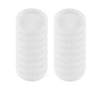 Wrtysully Paquete de 16 Tapas de Tarro de de Boca, Tapones de PláStico para Conservas, Superficie una Prueba de Fugas y Resistente una los ArañAzos