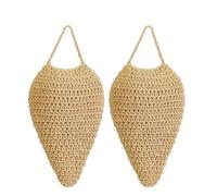 Wrtysully Paquete de 2 Disuasores de Avispas de Crochet Grandes Colgantes, Señuelo de de Avispas Falso, Disuasorio de Avispas Colgante, Disuasorio de Avispas