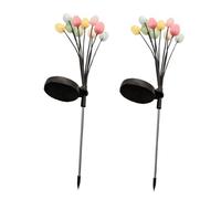 Wrtysully Paquete de 2 Huevos de Pascua de 10 LED para Decoraciones de Pascua, DecoracióN de Pascua, Luces Solares Decorativas para JardíN, Luces de Huevos de Dinosaurio