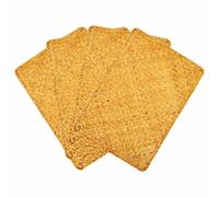 Wrtysully Paquete de 4, Mantel Individual de Hierba de Mar Natural Manteles Individuales de RatáN Tejido una Mano Alfombrilla de Té