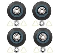 Wrtysully Paquete de 4 W10314173 Reemplazo del Rodillo del Tambor de la Secadora Compatible con el Kit de Soporte del Tambor del Rodillo WPW10314173 Piezas de la Secadora