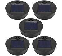 Wrtysully Paquete de 5 Piezas de Luz Solar de Repuesto (TamañO Superior 2,76 Pulgadas, TamañO Inferior 2,36 Pulgadas), LED CáLido de 7 LúMenes Resistente Al Agua