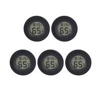 Wrtysully Paquete de 5 Termómetro Higrómetro Calibre Medidor de Humedad Monitor LCD Digital para Humidificadores Deshumidificadores