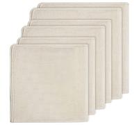 Wrtysully Paquete de 6 Gasas, Ropa de Muselina de AlgodóN Puro Sin Blanquear, Ropa de Queso Cuadrada Suave para Cocinar, Colar, Hornear