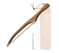 Wrtysully para Pan Cortadora de Sándwich para Tostadas Cortador de Pan de Madera Antidoblado para Pan Casero