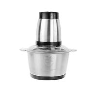 Wrtysully Picadora de Alimentos de Acero Inoxidable 2L Procesador de Alimentos EléCtrico Picadora de Carne Licuadora MáQuina Mezcladora ElectrodoméSticos de Cocina, Enchufe de la UE