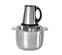 Wrtysully Picadora de Carne EléCtrica de Acero Inoxidable 5L MultifuncióN Procesador de Alimentos de Frutas y Verduras Picadora MáQuina de Cocina Enchufe de la UE