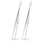 Wrtysully Pinzas de Cocina, Pinzas de Acero Inoxidable para Cocinar, Pasta, Emplatar y Pellizcar Pequeños Trozos Delicados de Comida