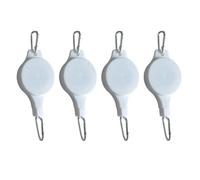 Wrtysully Polea para Plantas Colgador Retráctil Polea para Plantas Rueda de Ajustable para Plantas Colgantes en Interiores (4 Piezas)