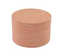 Wrtysully Posavasos de Corcho Autoadhesivos, Tapetes de Corcho Hojas de Respaldo de Corcho para Posavasos y Suministros de Manualidades de Bricolaje (60 Piezas, Redondas)
