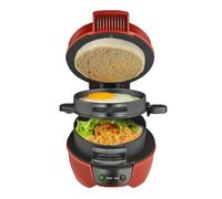 Wrtysully Prensa de Hamburguesas, Máquina para Hacer Hamburguesas, Hamburguesa, Tortilla Multifunción Antiadherente, Máquina para Sándwiches de Desayuno, Enchufe Europeo