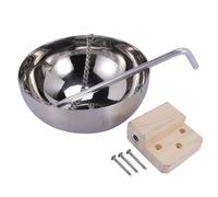 Wrtysully Recipiente Acero Inoxidable para Sauna 20 cm, Recipiente para Aromaterapia, Recipiente para Aceites Esenciales, Accesorios para Salas Sauna, Recipiente para Aceites Esenciales SPA