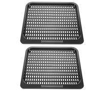 Wrtysully Reemplazo de la Bandeja de CoccióN de 2 Piezas, Rejilla de CoccióN de de 10 QT, Accesorios para Freidora de Aire, Horno de Freidora de Aire, Apto para Lavavajillas (10 QT)