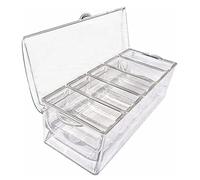 Wrtysully Refrigerado para Condimentos Caja de Hielo para Mantenimiento Fresco de Picnic de Fruta Partido de Cinco Rejillas para Condimentos