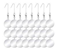 Wrtysully Repelente de Pájaros Reflectante con Espejo Mejorado Juego de Discos para Ahuyentar Pájaros Mejorados Reflectores de Pájaros de Doble Cara Altamente Reflectantes