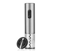 Wrtysully Sacacorchos Eléctrico para Vino con Cortador de Papel de Aluminio, Juego de Sacacorchos para Vino A Batería de Acero Inoxidable, Abridor Automático de
