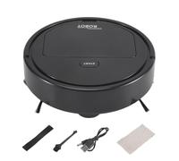 Wrtysully Smart Robot Aspirador MáQuina de Limpieza del Hogar Aspiradora AutomáTica, Negro