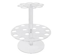 Wrtysully Soporte para Conos de Helado de 24 Agujeros de Doble Capa, DecoracióN para Hornear, Soporte para ExhibicióN de Cupcakes