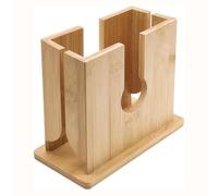 Wrtysully Soporte para Cortar Bagels de Madera Cortador de Bagels de Madera Cortador de Pan Antideslizante Rebanador para Bagels Grandes Muffin Inglés