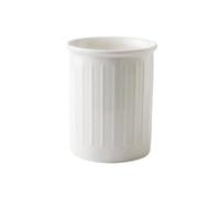 Wrtysully Soporte para Palillos en Relieve Simple, Tarro de Almacenamiento Grande de Cerámica para Cuchillos de Cocina, Tenedor y Cuchara, Decoración del Hogar