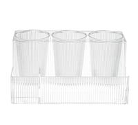 Wrtysully Soporte Transparente para Secador de Pelo, Organizador, Soporte para Secador de Pelo, Almacenamiento para Alisador, Herramientas de Peinado, Soporte de Almacenamiento para Tocador