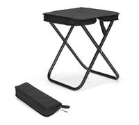 Wrtysully Taburete para Acampar, Taburete Plegable Portátil, Taburete para Mochileros Adecuado para Jardinería Al Aire Libre, Playa, Senderismo, Pesca, 13,4 Pulgadas de Alto