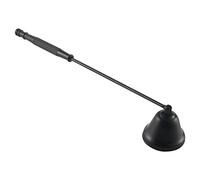 Wrtysully Vela Mecha Snuffer Acero Inoxidable Vela Llama Trimmer Bell Shaped Lampara de Aceite Scissor Cutter Wax Candle Extinguisher Negro