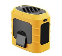 Wrtysully Ventilador Colgante de Cintura de 8000MAh, Miniventilador PortáTil Sin Hojas UBS, Ventilador de Cuello Colgante de Carga de Emergencia, Ventilador Deportivo Amarillo