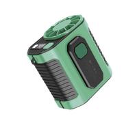 Wrtysully Ventilador Montado en la Cintura Enfriamiento Sala de Trabajo Al Aire Libre de Alta Temperatura Sitio de Soldadura Ventilador Portátil Montado en la Cintura Verde