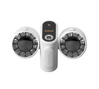 Wrtysully Ventilador, Ventilador de Doble Cabezal Montado en la Cintura, Banco de Energía con Luz para Acampar Al Aire Libre, Viajar, Trabajar,