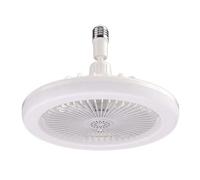 Wrtysully Ventiladores de Techo con Control Remoto y LáMpara de Luz, Ventilador con Base Convertidor E27, Ventiladores de Techo Silenciosos Inteligentes para Dormitorio y Sala de Estar