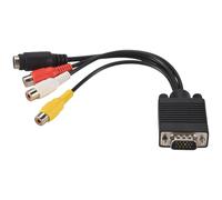 Wrtysully Vga Adaptador para TV S-Video out Cable para Pc Video