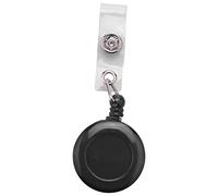 Wrtysully Yo Yo retractil Tire LA Cadena Belt Clip Holder ID Card Ski Pass - Negro