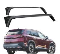 WRUHUA Barras de Techo para Nissan X-Trail T33 2020 2021 2022 2023 2024, Portaequipajes Aluminio Transversales Baca, Par Negro dedicado Barras Anti-Robo Negro Plata,Black