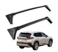 WRUHUA Barras de Techo para Nissan X-Trail T33 2021 2022 2023 2024, Portaequipajes Aluminio Transversales Baca, Par Negro dedicado Barras Anti-Robo con Cerradura, antirrobo.