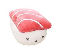 WRXFZZXT - Juguete de peluche realista para sushi de salmón, 40,6 Cm, lindo en forma de comida japonesa, huevo frito, atún, sushi, almohada suave, cojín, cama, sofá, decoración del coche, regalos