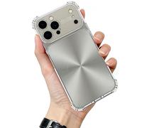 WRYHAUL CD-Texture Case Cover for iPhone 17 Pro MAX Series, Quad-Corner Drop-Proof CD-Texture Case, 4 Corners Shockproof Electroplated Camera Lens Protection (16 Pro,Gray)