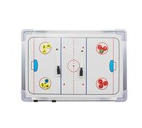 Wrzbest Pizarra blanca de doble cara para entrenamiento de hockey sobre hielo, tablero de tácticas de pista completa y media con marcadores de jugador